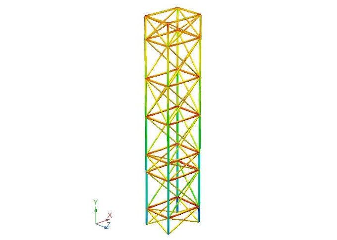 estructura montacargas planta ARCOR